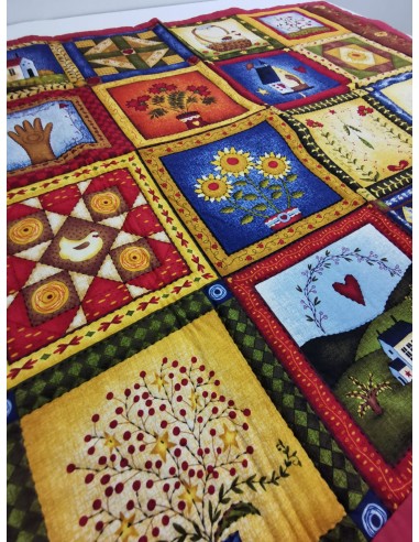 CUBRE PIE Y ALFOMBRA PATCHWORK LOVELY...